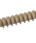 Tan Star Drive Composite Deck Screw, pre-drilled countersunk head, heavy duty for wood polymer decking, rust-proof design.