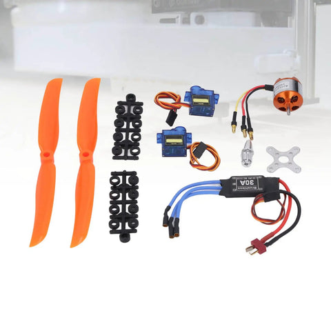 Pro Grade RC Aircraft Accessories Kit With A2212 1400KV Brushless Motor, 30A ESC, SG90 Micro Servo, 8060 Propeller Set