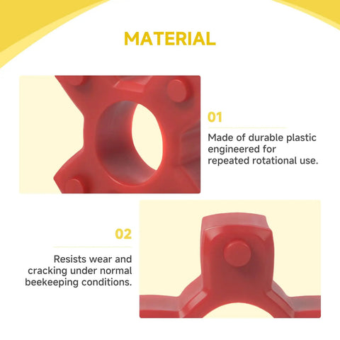 Plug And Play Easy Install Plastic Bushing Connector for Honey Extractor Replacement close-up showing durable material