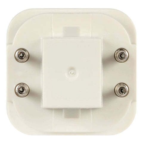 Base view of 9 Watt LED Light Bulb 4000K Dimmable Direct Install For 4 Pin G24Q GX24Q Base, Vertical Mount, Energy Saver, 6 Pack