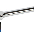 Half Inch Drive Ratcheting Breaker Bar Adapter Converts Any Breaker Bar Or Sliding T-Handle Into A Reversible Ratchet With Anodized Switch Collar And Rock-Solid Chrome Vanadium Construction.