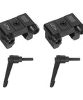 2 Pack HG20 Linear Guide Rail Fixed Sliders With Anti Collision Block Stopper And Handle Cushions For CNC Machines 3D Printers And Laser Engravers Positioning Block For Precise Pro Grade Assembly, black HG20 set