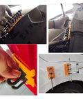 Ultimate Dent Repair Kit For Cars And Motorcycles With Yellow Slider Set And Black Slider in use on car body