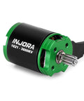 MBL32-NANO Brushless ESC And Green Viper 1621 3600KV Motor Bundle For 1/30 Axial SCX30 RC Cars Pre-Configured ESC Ready To Run No Programming Required High-Performance Brushless Power For Off-Road Crawlers with green and black motor, close-up view