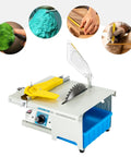 All In One Lapidary Saw And Bench Grinder For Cutting Rocks And Polishing Glass Gem Jade Adjustable Speed with various uses shown