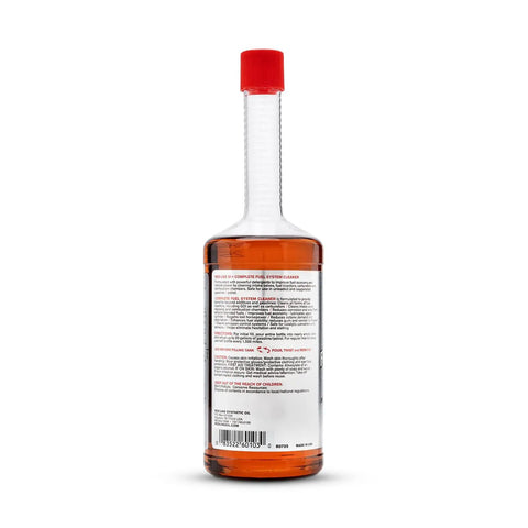 Shift Gears Into Clean Mode With This Badass Complete Fuel System Cleaner And Injector Treatment For Carburetors, 16 oz bottle, red cap.