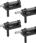 Canopy Hatch Lock Latches For RC Plane Cockpit Fixing 23.5 x 13 x 8 Mm Black 4 Pack Durable Plastic And Stainless Steel With 3 Mm Bolt Hole