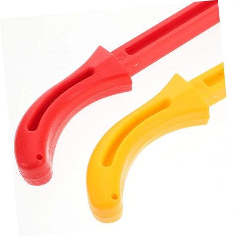Two Piece Woodworking Safety Push Sticks Set Ergonomic Red Push Blocks For Table Saw And Router Table Durable Construction