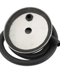 8 Liter Fluidized Powder Hopper Tank For Coating Machines And Hvlp Sprayers Stainless Steel Small Paint Bucket 201 Grade with black hose attachment.
