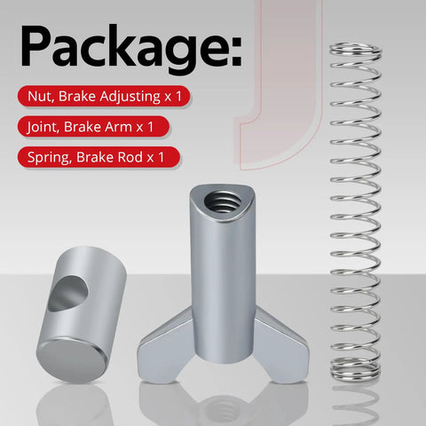 Rear Brake Adjuster Hardware Kit With Adjusting Nut For FourTrax Rancher Foreman Recon ATVs TRX125 TRX200 TRX250 TRX300