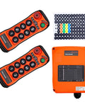 Industrial Wireless Crane Remote Control Kit With Eight Button 12V 24V Electric Lift Hoist For Overhead Crane And Tower Bridge Projects Twin Pack Transmitter Receiver Included