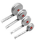 Top Shelf Stainless Steel Tape Measure For Woodworking And Diy Jobs With Dead On One Millimeter Accuracy, four sizes displayed.