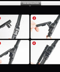 Installation steps for Porsche Cayenne front and rear wiper blades all season replacement for 2011 through 2018 easy install