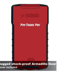 Pipe Trades Pro Advanced Layout And Design Calculator For Pipefitters Steamfitters Sprinklerfitters And Welders With Built In Data For Seven Materials Plus in rugged red cover.