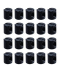 20 Pcs M6 Barrel Nuts Cross Dowels Slotted Nuts Replacement Hardware Kit For Cribs And Flat Furniture Black M6x10mmx11mm
