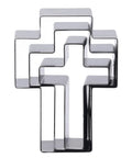 Crossed Shape Hollow Punch Cutter Die Set For Leather Crafting Three Sizes Durable Alloy Steel
