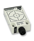 Adjustable 4-25mm Capacitive Proximity Sensor With Flatpack Cap Prox DC PNP Plug And Play, M12 Connector, IP67 visible