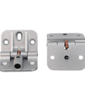 180 Degree Locking Hinges For Folding Tables And Cabinets Zinc Alloy Bi Fold Door Hinges, 4 Pack in Silver Finish