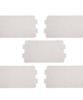 Five Piece Universal Microwave Mica Plate Set 4.6 By 2.5 Inch Waveguide Cover Heat Insulation Board Replacement For Home Kitchen Use