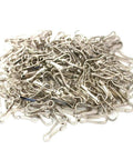 200 Pieces Durable Metal Lanyard Hooks Nickel Plated Iron 23mm For Zipper Pulls Key Chains ID Cards Hangers And DIY Jewelry Making Components