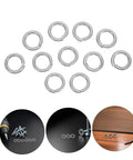 Heavy Duty Stainless Steel Split Lock Washers 100 Piece Assortment Kit For Nuts And Bolts, shown in assorted sizes.