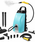 Get Ready For A Spotless Home With This Badass 3000W High Pressure Steam Cleaner and accessories including detachable reservoir.