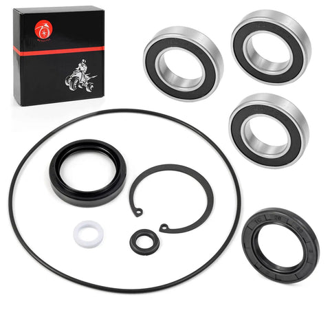 Rear Axle Bearing And Seals Kit For Recon 250 And TRX250 Quad Bikes 1997 2022 with bearings, seals, and gaskets displayed