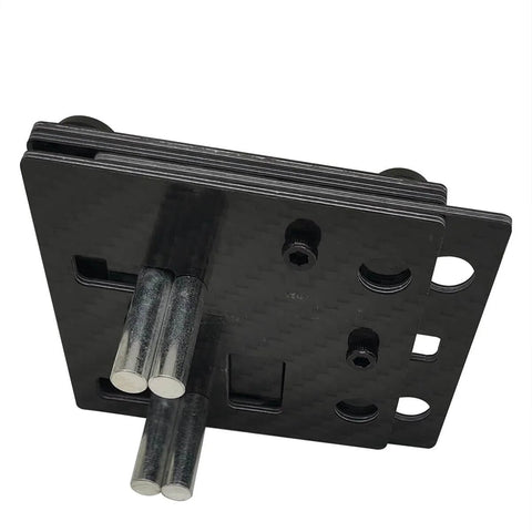 DIY Carbon Fiber Welding Jigs For Soldering Small Station With Pocket Hole Jig And Wire Jig, side view of carbon fiber design.