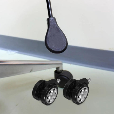 Badass Heavy Duty Office Chair Casters With Slamdown Lock Brakes And Buttery Smooth Rollin Swivel Wheels Built For Gaming Desks And Hardwood Floors Straight Up Durable Five Pack
