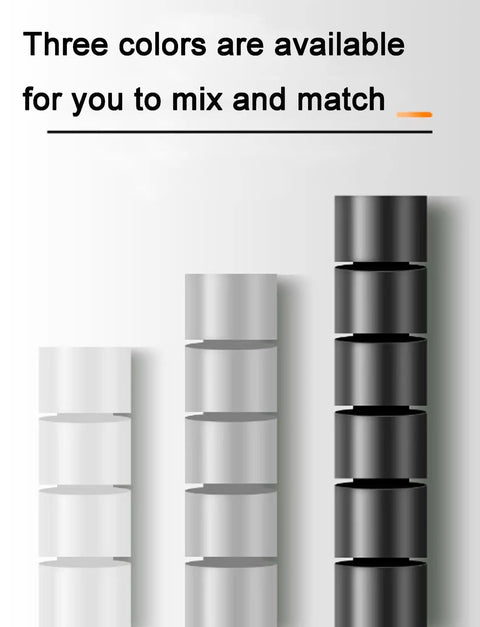 Three colors of 16.4 Feet Spiral Cable Wrap That Makes Winding A Breeze Coiled Cord Sleeve Tube Cover For Electrical Wires No Fuss