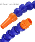 Flexible Lathe Coolant Tube Kit For CNC Machines, 4-Piece ABS Adjustable Water Cooling Hose Set with standard fine round nozzle