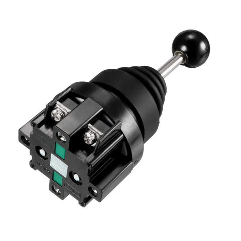 Two Position 2NO Momentary Joystick Switch For Panel Mount 30mm, 150V 250V 600V Rated, showcasing control and connectors