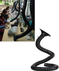 Industrial Fume Extraction Arm With 3 Inch Connector And 360 Degree Flexible Hose for workshop dust removal and welding air. 75mm black hose.