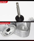 Input shaft and mounting holes of Manual Steering Rack And Pinion Assembly For Nissan Rogue 2008 To 2013 2.5L Left Hand Drive Only New Leak Proof Direct Bolt On Replacement Fits 48001JD90B Easy Install Reference 48001JD90B