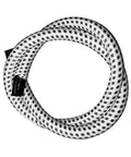 Universal Garment Steamer Hose Replacement 1m Long High Temperature Thickened PVC Steam Iron Extension Tube coiled black and white