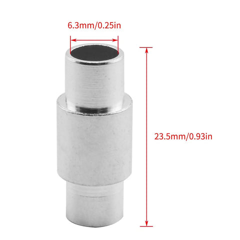 8 Pack Aluminum Inline Wheel Spacers 6mm Long Sleeve Replacement For Roller Skates Scooters And Skateboards High Performance Bearings Alignment 23.5mm Length 6.3mm ID 7.9mm OD Durable close-up