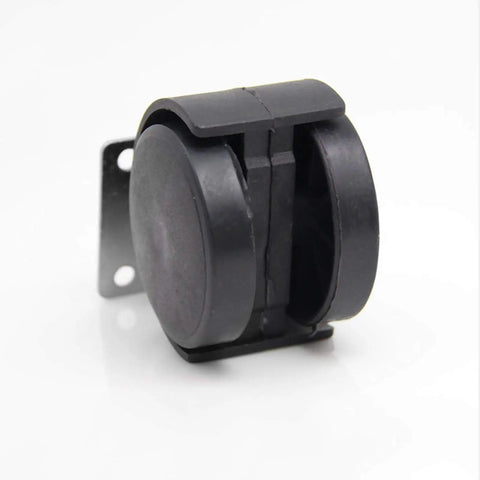 Rock Solid Two Inch Twin Wheel Furniture Casters featuring smooth rollin heavy duty swivel nylon trolley wheels crafted for effortless heavy haulin and scratch proof room moves.