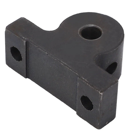 Right Hand Lead Screw Holder Bracket For Mini Lathe Built Tough Rust Proof Metal mounting rack side view with holes.