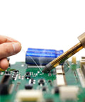 Soldering on Five Pack 150x200mm Double Sided PCB Boards With Through Holes Tin Plated 1.6mm Thick 2.54mm Grid