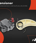 Mazda Engine Timing Chain Kit With VVT Sprocket For DOHC L4 2.3L tensioner component on black background