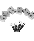 VEVOR 6Pcs Electric Rebar Cutter Replacement Jaw Blades For 22mm #7 Steel Rod CR12MOV High Hardness with screws and washers