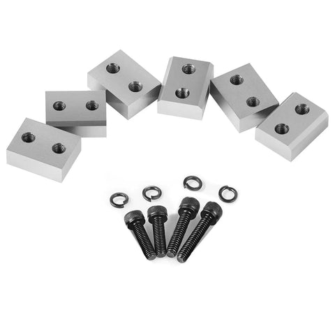 VEVOR 6Pcs Electric Rebar Cutter Replacement Jaw Blades For 22mm #7 Steel Rod CR12MOV High Hardness with screws and washers