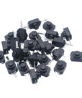 Black Latching Mini On Off Push Button Switch Self Lock Micro Switch 2 Pin DC 30V 1A bulk pack for DIY and electronics