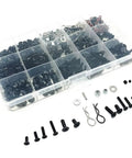 Universal RC Screw Kit And Fastener Set 537 Pieces For Cars Trucks And Crawlers Beefed Up Heavy Duty Stainless Steel Hardware Upgrades Precision Screws And Fasteners For Reliable Long Lasting Build in organizer box