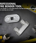 Compact Wire Bender Tool For Tight Places, Cable Bender For Electrical Work, knuckle bender components on a table