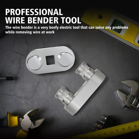 Compact Wire Bender Tool For Tight Places, Cable Bender For Electrical Work, knuckle bender components on a table