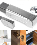 Adjustable Straight Arm Hinge Buffer Damper For Wardrobe And Cupboard Doors No Slam Quiet Soft Close System displayed