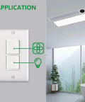 2 Pack Combo Rocker Switch And Duplex Outlet With Wall Plate Included 15 Amp 120V Single Pole Light Switch Receptacle UL Listed