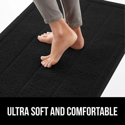 Mesh Weave Dirt Grabbing Doormat For Indoor Outdoor Use With Low Profile Entry Mat 35x23 Heavy Duty Black Welcome Mat