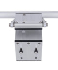 Close-up of Circular Saw Track Kit For Workbenches Pro Grade Aluminum Alloy with double layer rail and lift adjustment